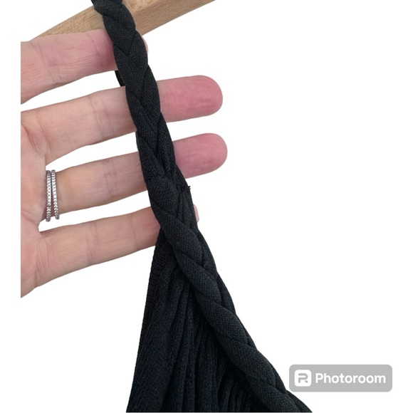 SANDRO Paris Silk Tent Dress with Braided Straps - Picture 4 of 7